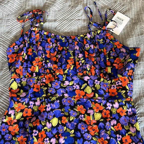 NEW Eithna Ruched Floral Showpo Dress (Size 10) - Picture 1 of 5